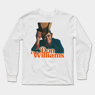 Don Williams ))(( Classic Country Boy Tribute Long Sleeve T-Shirt